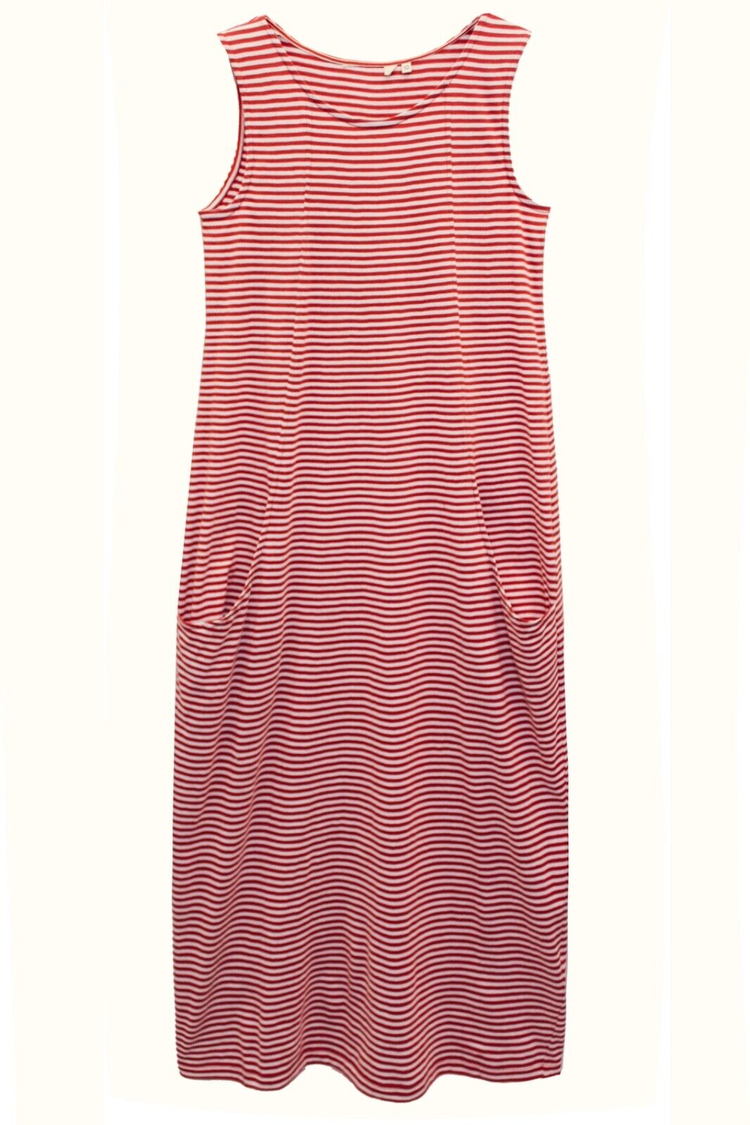 EX Seasalt Red Stripe Canvas Sunbaked Chalk Halldrine Dress 10-28 RRP £59.95