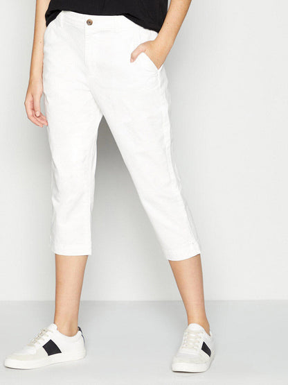 EX Principles White Cropped Chino Trousers Sizes 14, 18, 20, 22