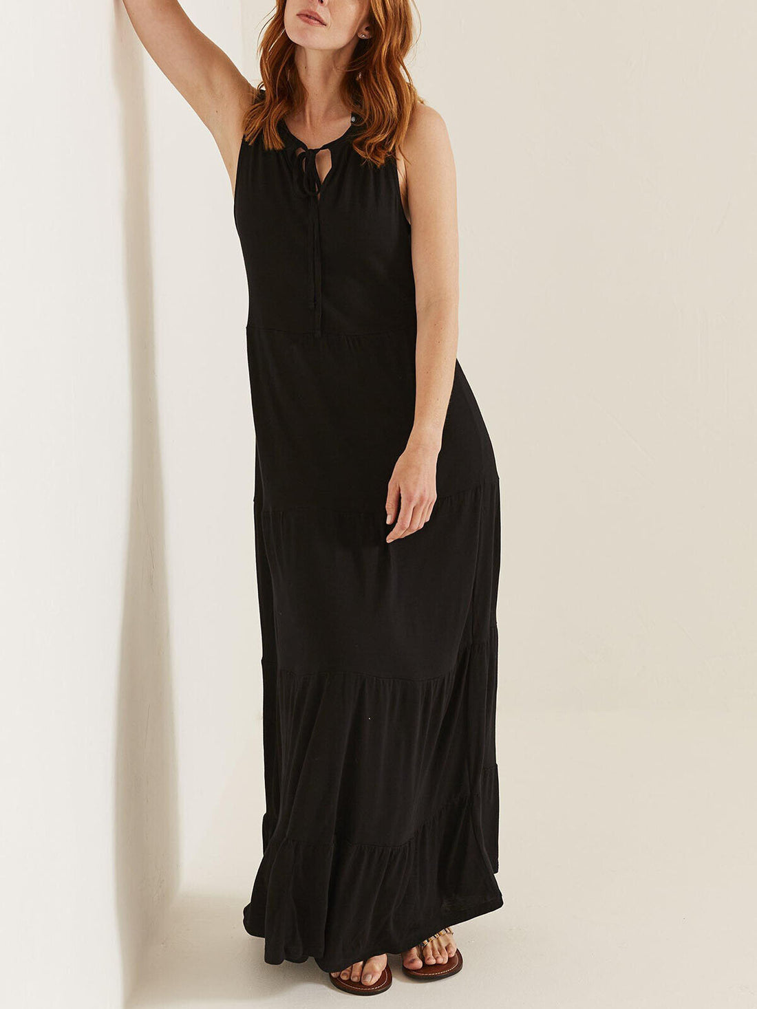 EX Fat Face Black Suri Jersey Maxi Dress in Sizes 10, 12, 14, 16 RRP £49.50