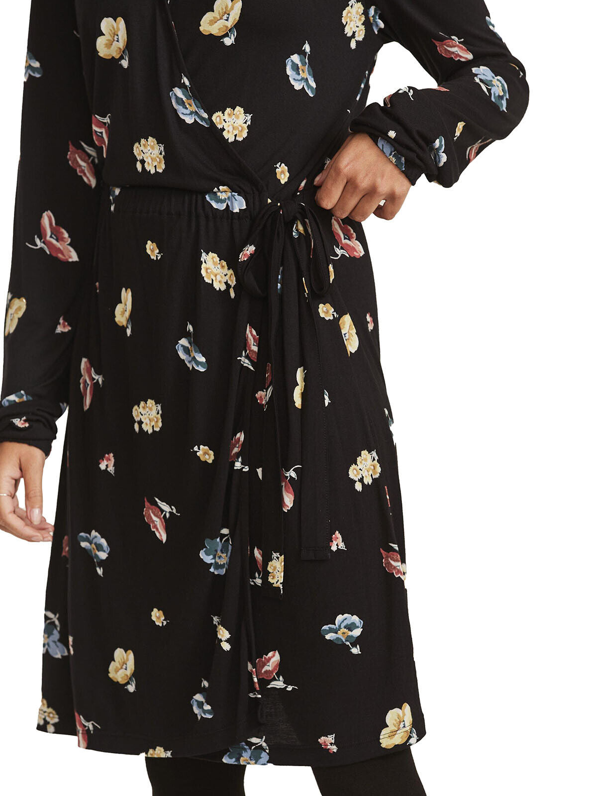 EX Fat Face Black Teri Floral Dress in Sizes 8 or 12 RRP £46