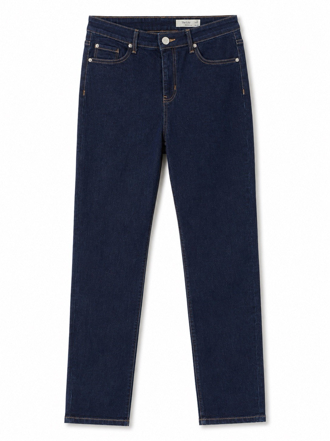 EX M*S The Lily Slim Indigo Denim Jeans Size 14 X Short0