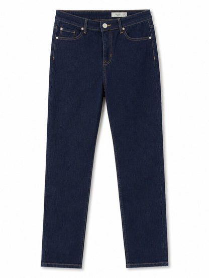 EX M*S The Lily Slim Indigo Denim Jeans Size 14 X Short0