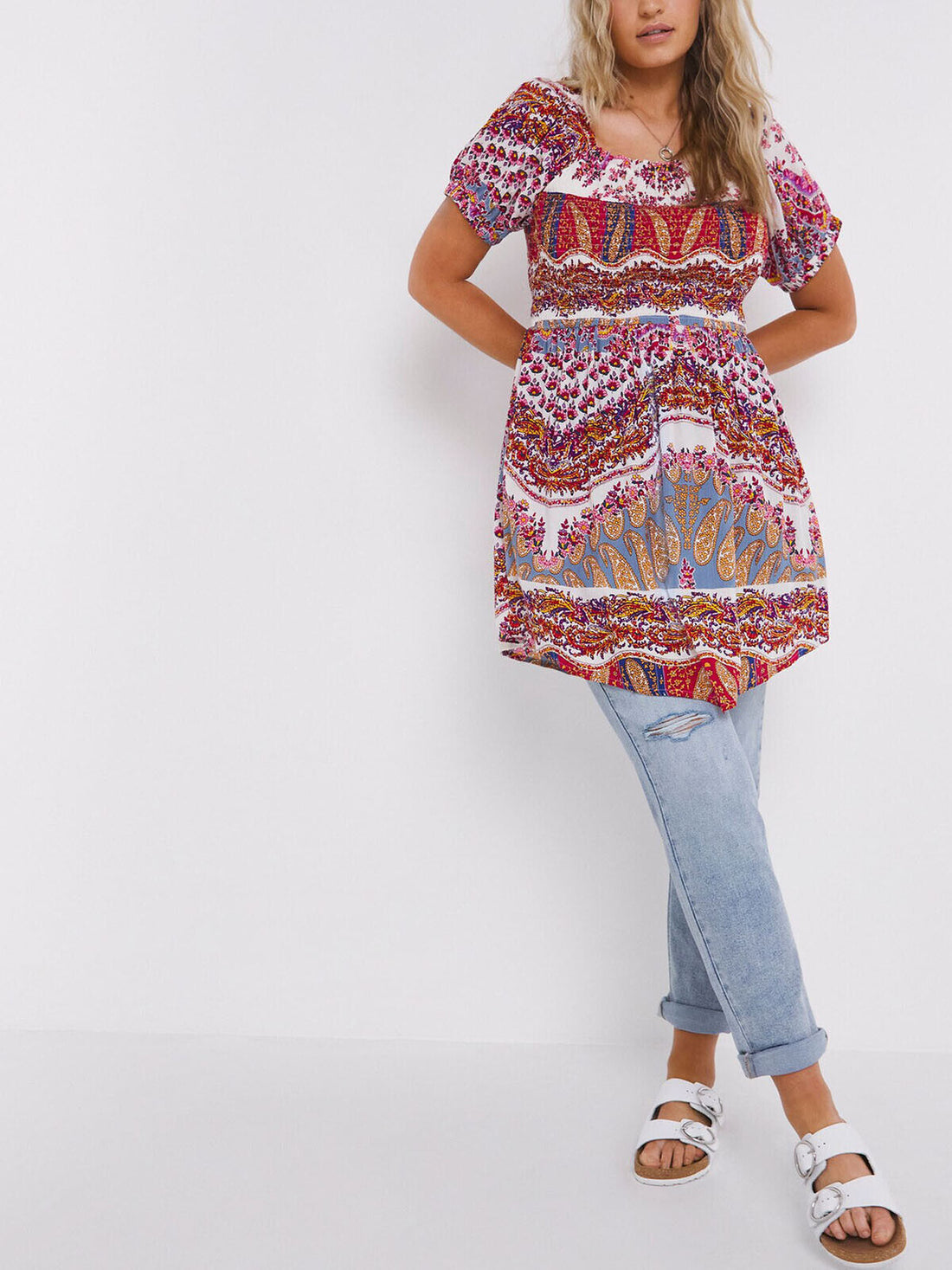 Joe Browns Multi Tunic Top Fabulous Print in Sizes 14, 16, 18, 26 RRP £40