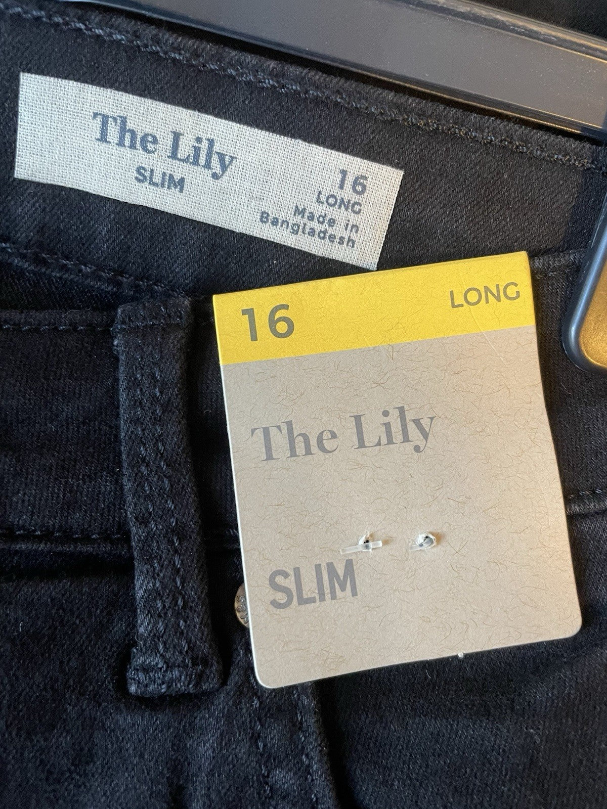 M&amp;S The Lily Slim Black Jeans Size 16 Long4