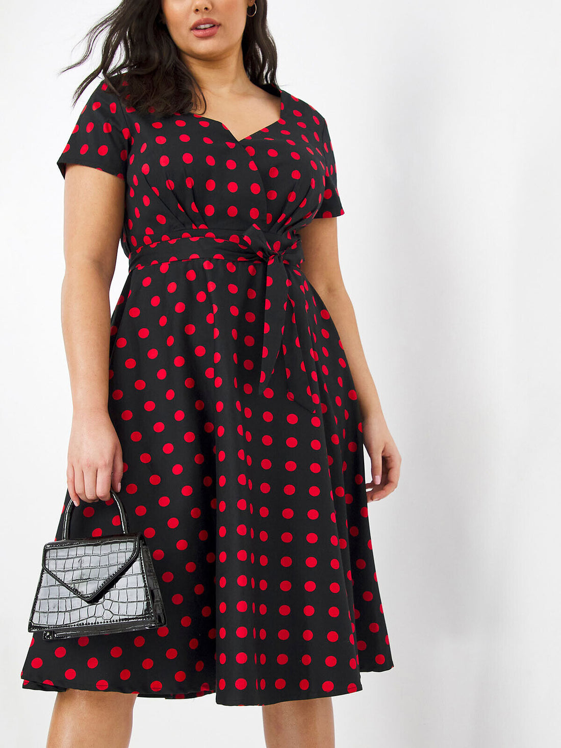 Joe Browns Red Sassy Spot Dress in Sizes 12 16 18 20 22 24 26 28 32 RRP £64