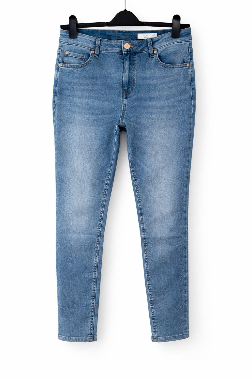 EX M*S The Ivy Skinny Mid Blue Denim Jeans Size 16 Regular0