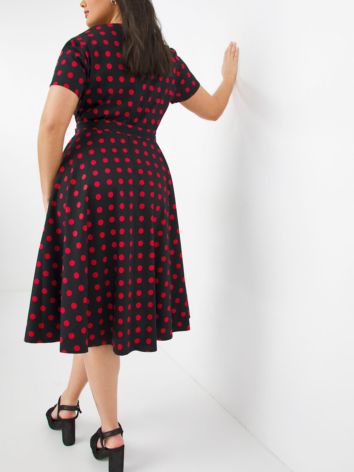 Joe Browns Red Sassy Spot Dress in Sizes 12 16 18 20 22 24 26 28 32 RRP £64