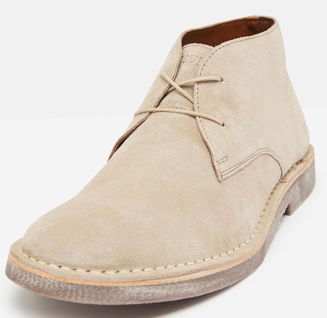Joules Mens Suede Leather Desert Boots Stone Sizes 8, 9, 10, 11.5 RRP £79