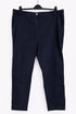 EX M*S Navy Pure Cotton Tapered Ankle Grazer Chinos Size 20R0