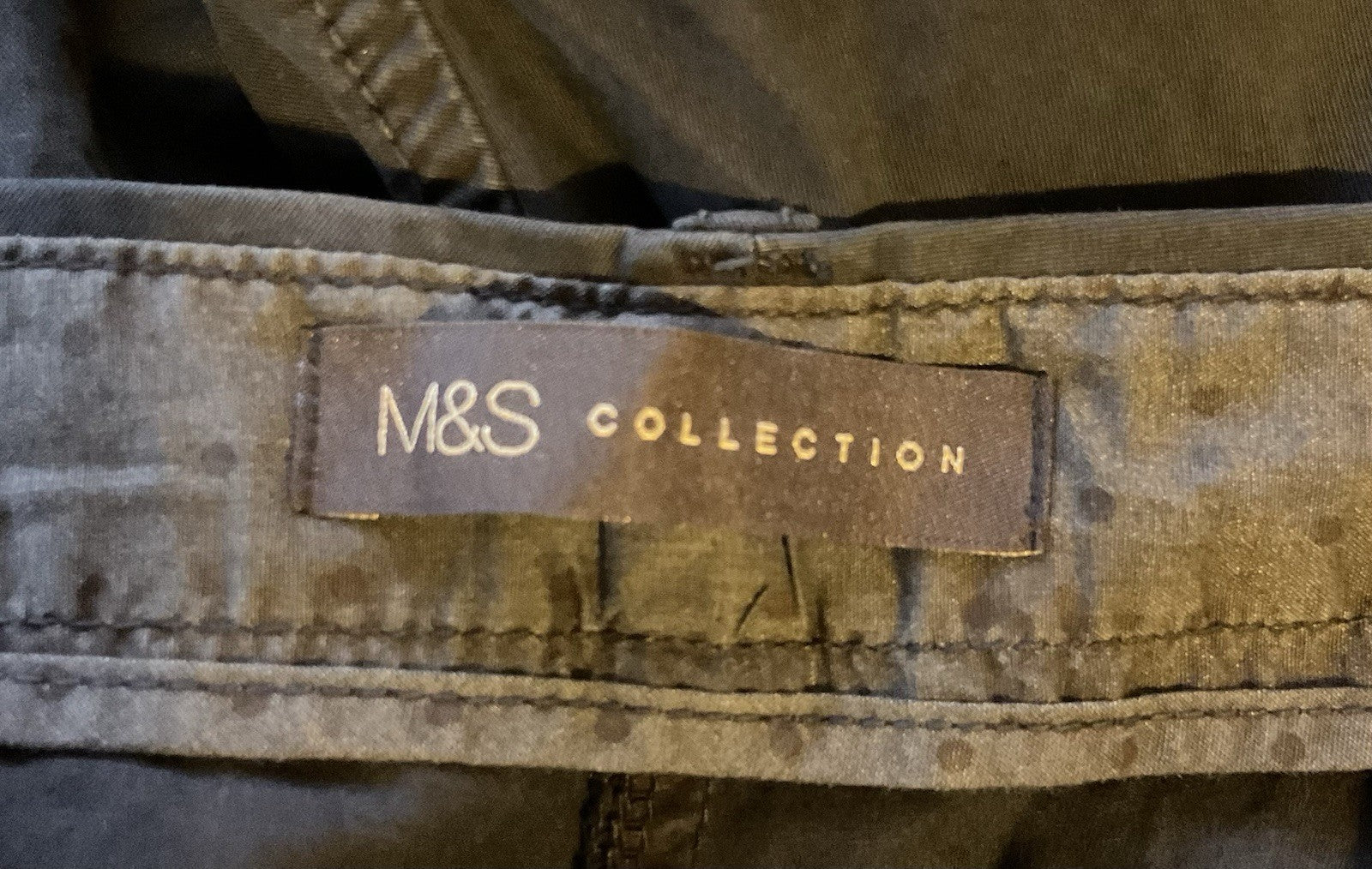 EX M*S Navy Pure Cotton Tapered Ankle Grazer Chinos Size 20R2