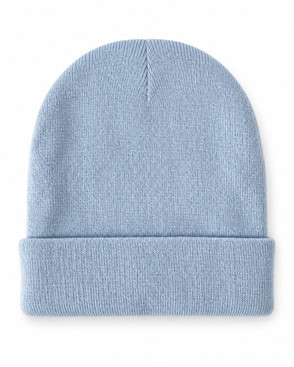 Carhartt Blue Beanie Hat Brown Acrylic Rib Knit Workwear Watch Cap Unisex1