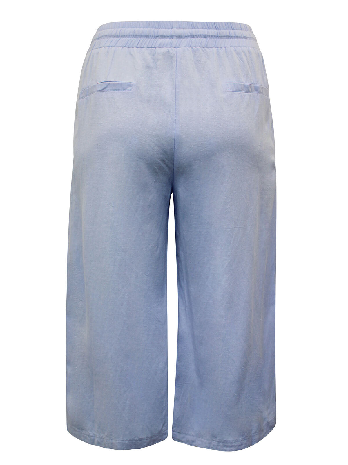 JD Williams Sky Blue Linen Blend Cropped Trousers in Sizes 16, 22, 24, 26, 32