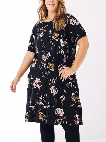 EX Fat Face Black Simone Homestead Jersey Dress Sizes 8-22 Reg or Long RRP £46