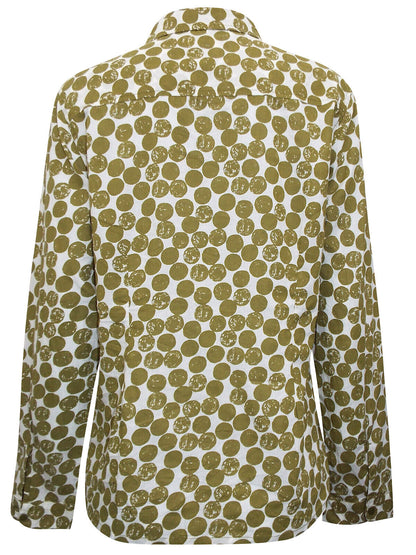 EX Seasalt Olive Textured Spot Cut Stem Larissa Shirt in Sizes 10 or 14