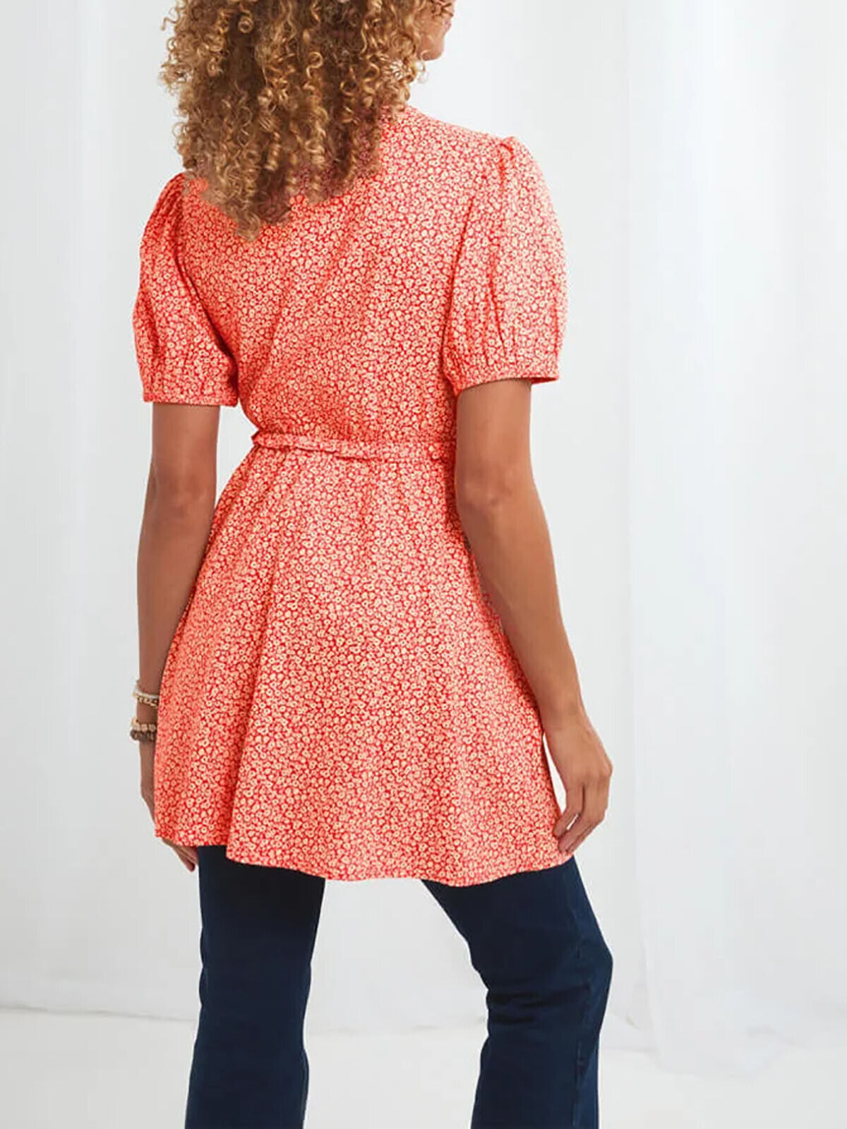 Joe Browns Coral Prettiest Ditsy Tunic in Sizes 14, 16, 18 RRP £40