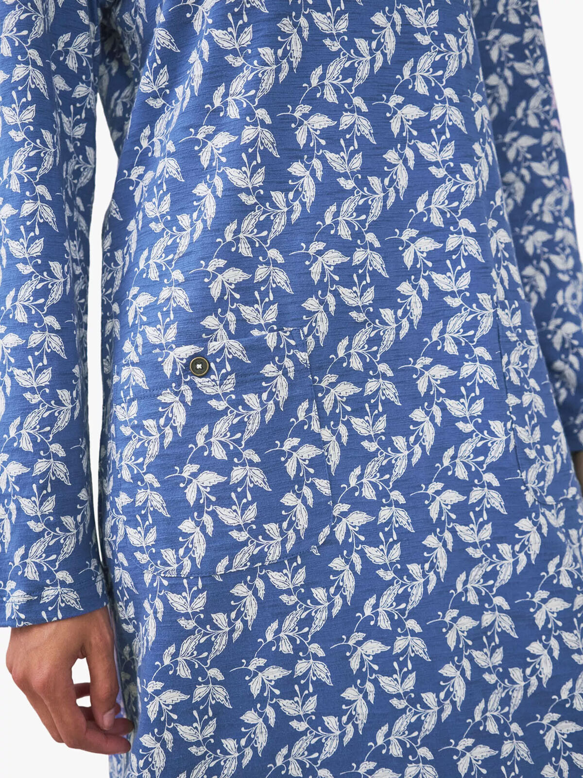 EX WHITE STUFF Blue Multi Bea Fairtrade Dress in Sizes 10, 12, 16, 20 RRP £55