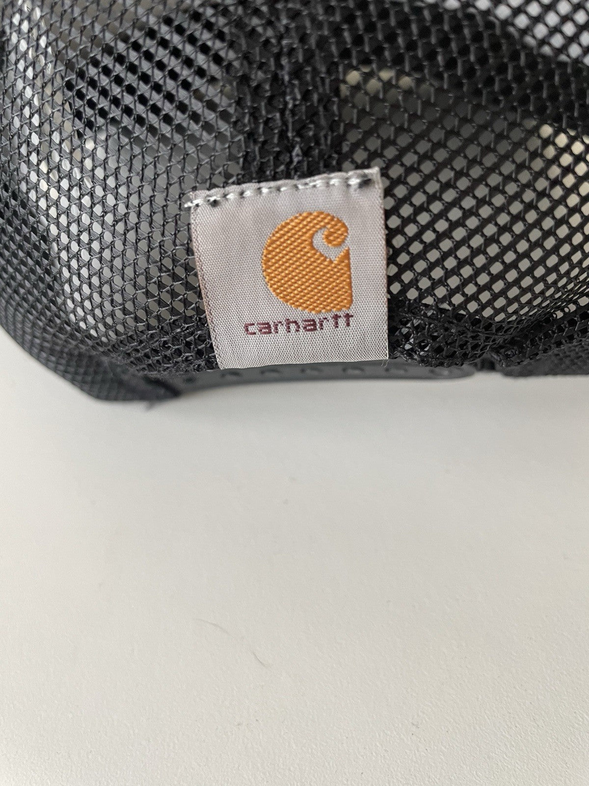 Carhartt Black Force Canvas Mesh Back Graphic Logo Workwear Cap4