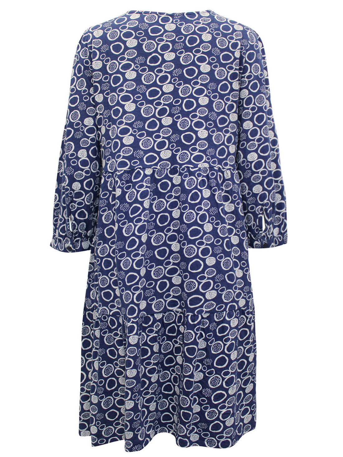 EX Seasalt Navy Heron Dip Tiered Jersey Circle Dress 12 14 16 18 20 22 RRP£59.95