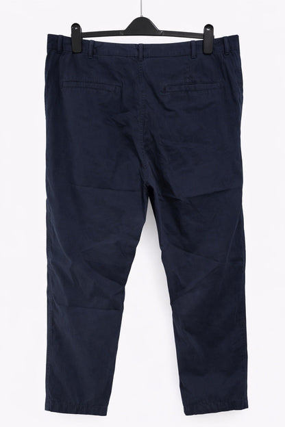 EX M*S Navy Pure Cotton Tapered Ankle Grazer Chinos Size 20R1