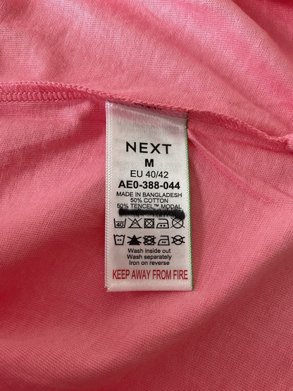Pink Cotton Modal Slouch V-Neck T-Shirt Size Medium3
