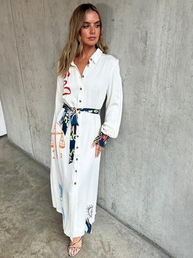 Never Fully Dressed Cream Printed Mythical Shirt Dress Sizes 6-16 RRP Louise's Closet Never Fully Dressed Cream Printed Mythical Shirt Dress Sizes 6-16 RRP Louise's Closet