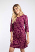 EX Weird Fish Starshine Printed Jersey Dress Plum Size 14  RRP £500