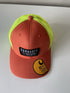 Carhartt Orange/Yellow Force Cap Canvas Mesh Back Graphic Logo Workwear Cap0