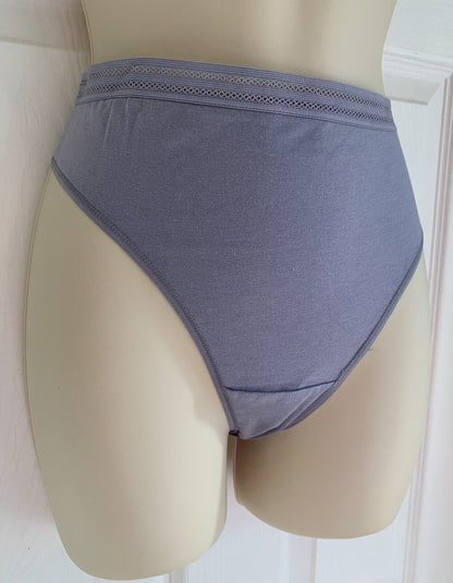 EX M*S Lilac Modal Cotton Blend No VPL Bikini Knickers in Sizes 24, 26, 28