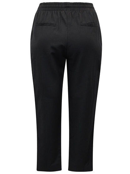 JD Williams Black Linen Blend Tapered Trousers Sizes 14-26 Reg or Long RRP £24