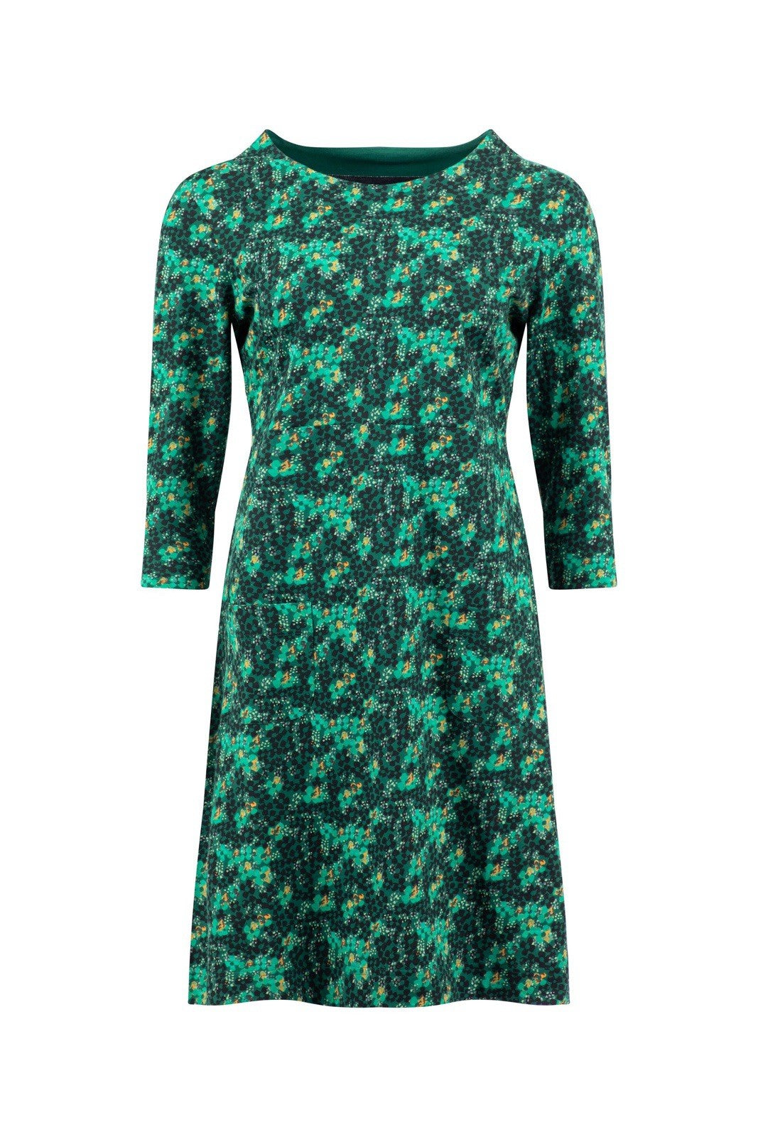 Markle Organic Cotton Printed Sparkle Jersey Dress Forest Night Size 18 RRP £503