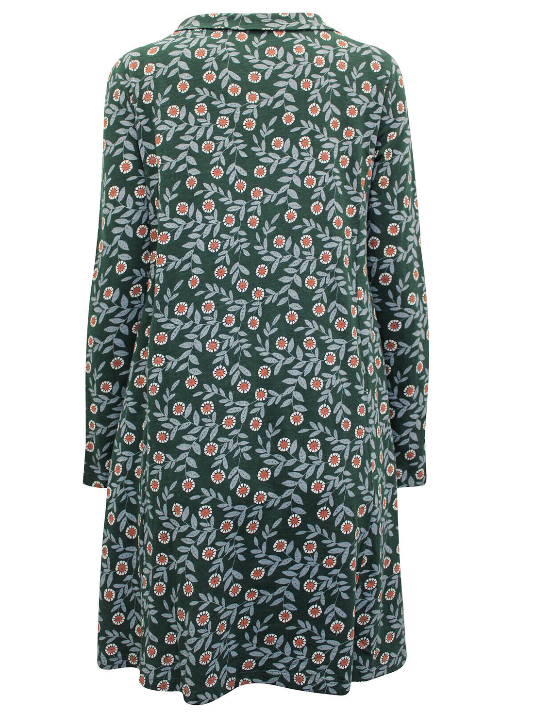 EX Seasalt Green Sea Oak Foliage Bloom Tehid Pockets Dress 12 14 16 20 RRP £55