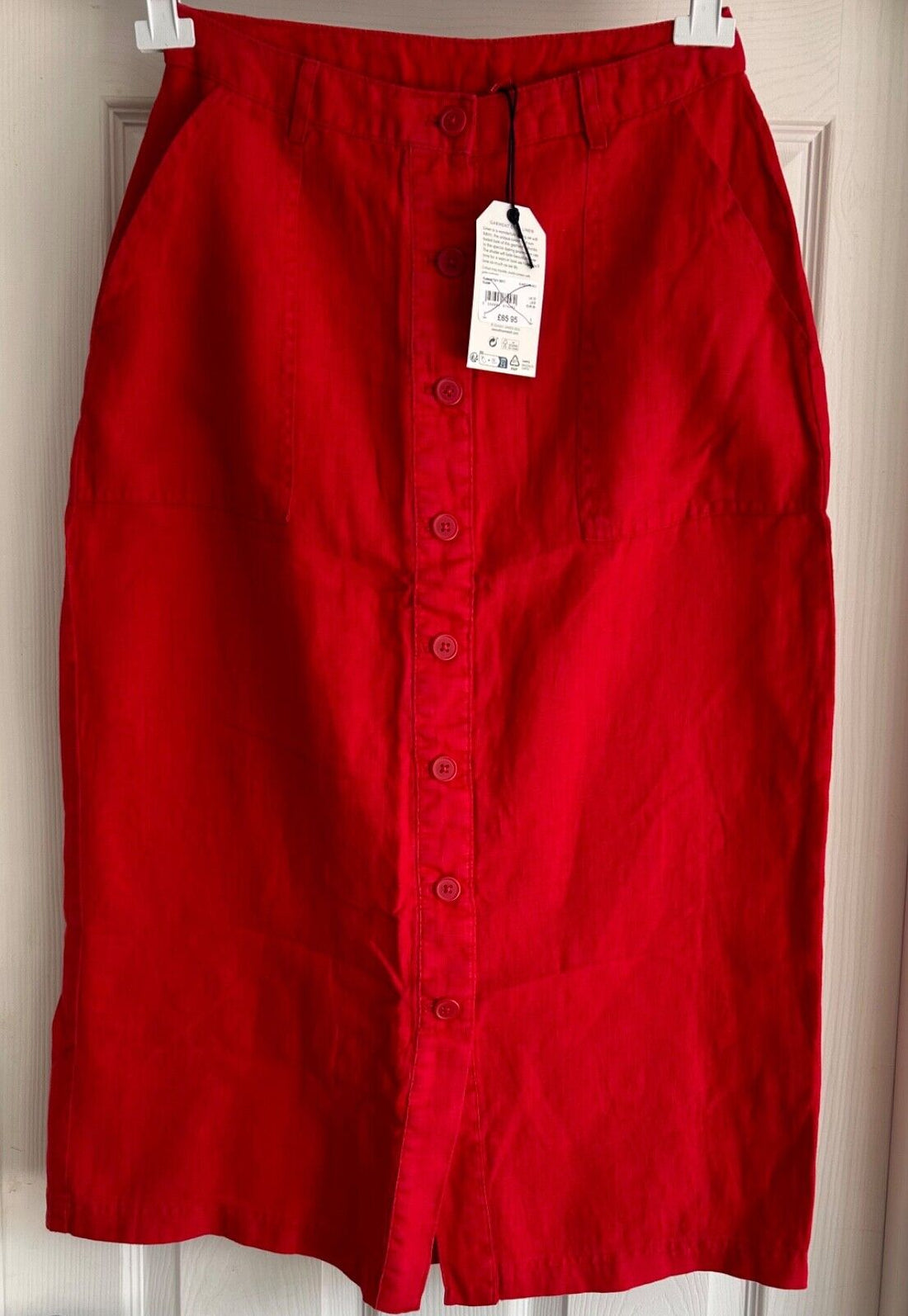 EX Seasalt Red Rudder Rosewell Farm Linen Midi Skirt Sizes 8-24 RRP £65