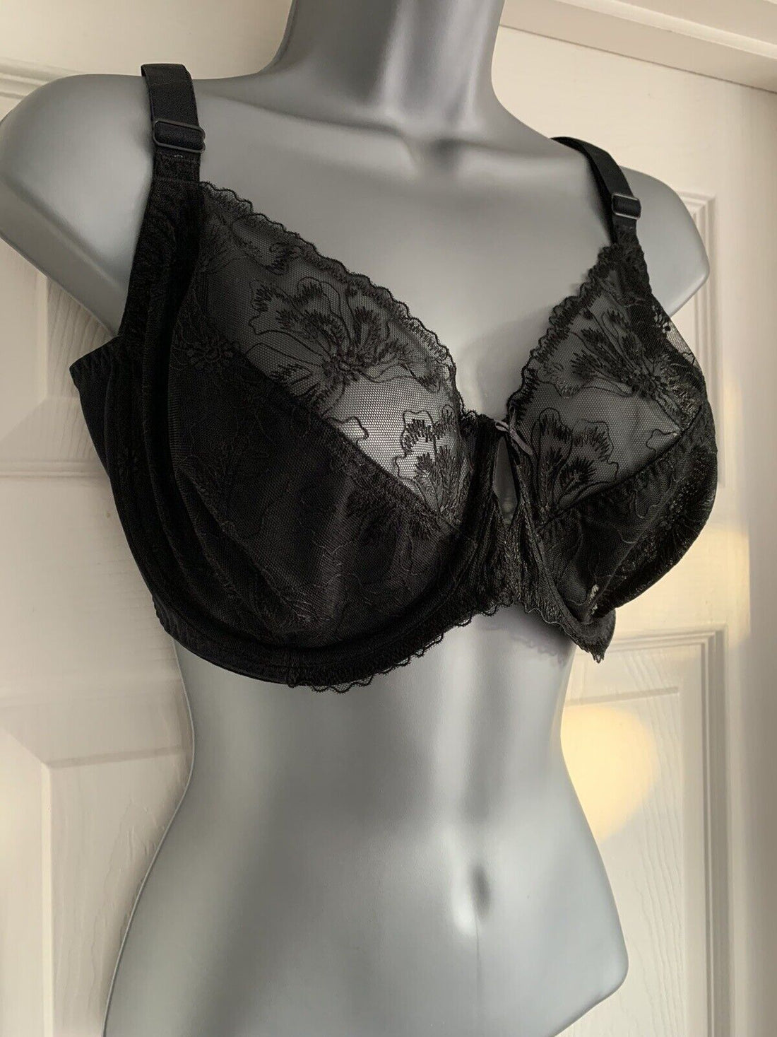 EX M*S Black Cotton Rich Cool Comfort Smoothing Full Cup Bra 34-40 B C –  Louise's Closet