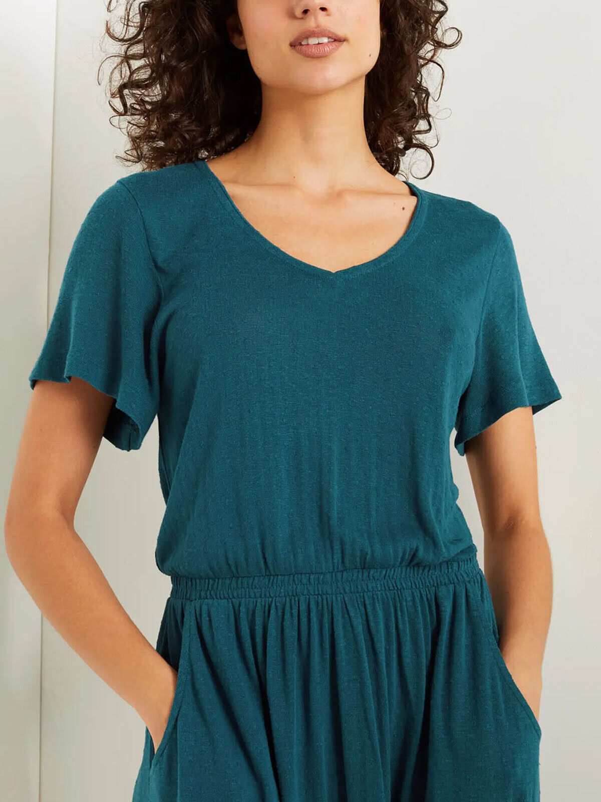 EX WHITE STUFF Teal Canyon Jersey Dress in Sizes 6, 10, 12, 18, 20 RRP £55