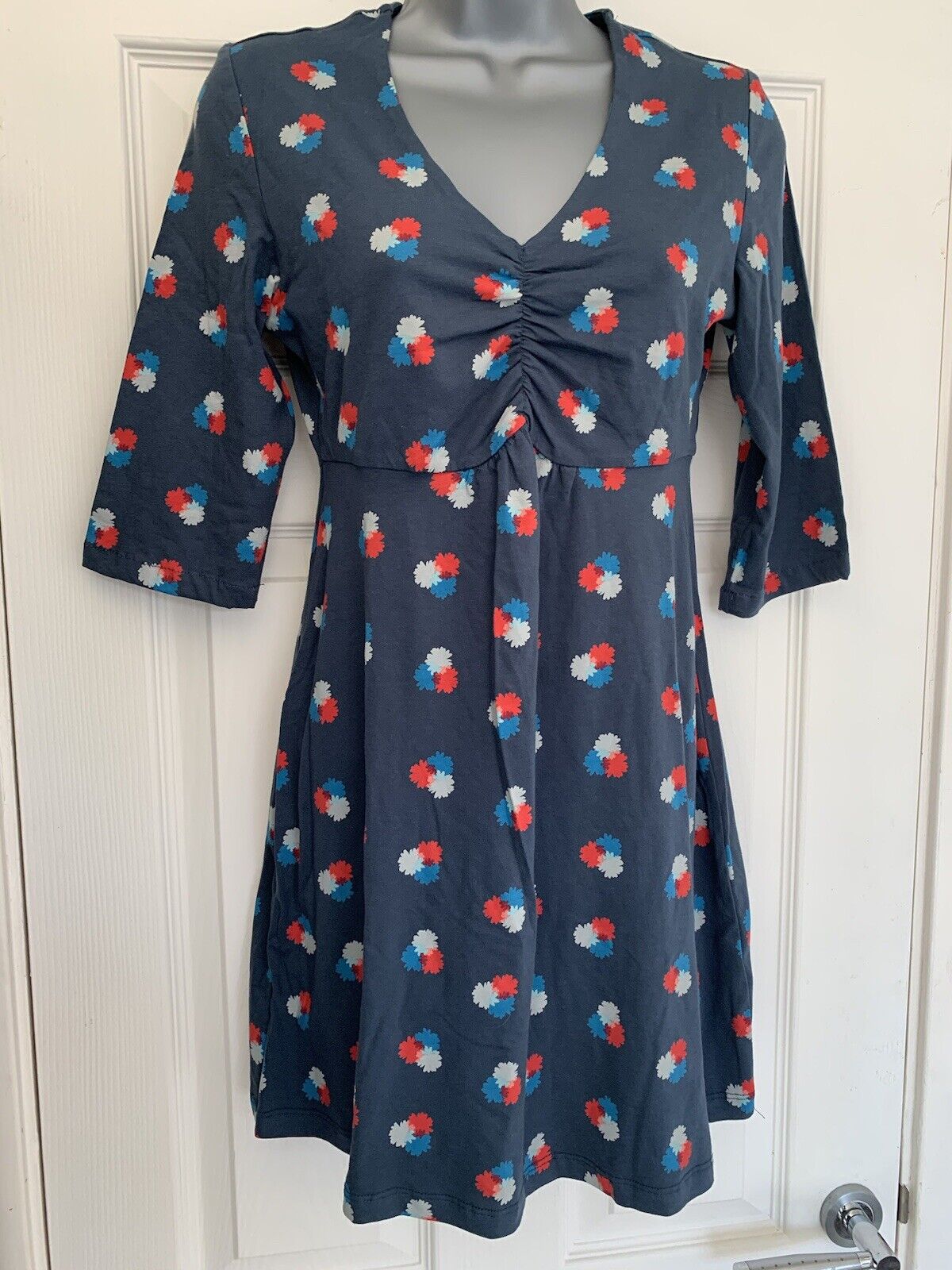 EX SEASALT Multi Daisy Spot Granite Lemon Tunic Dress in Size 8