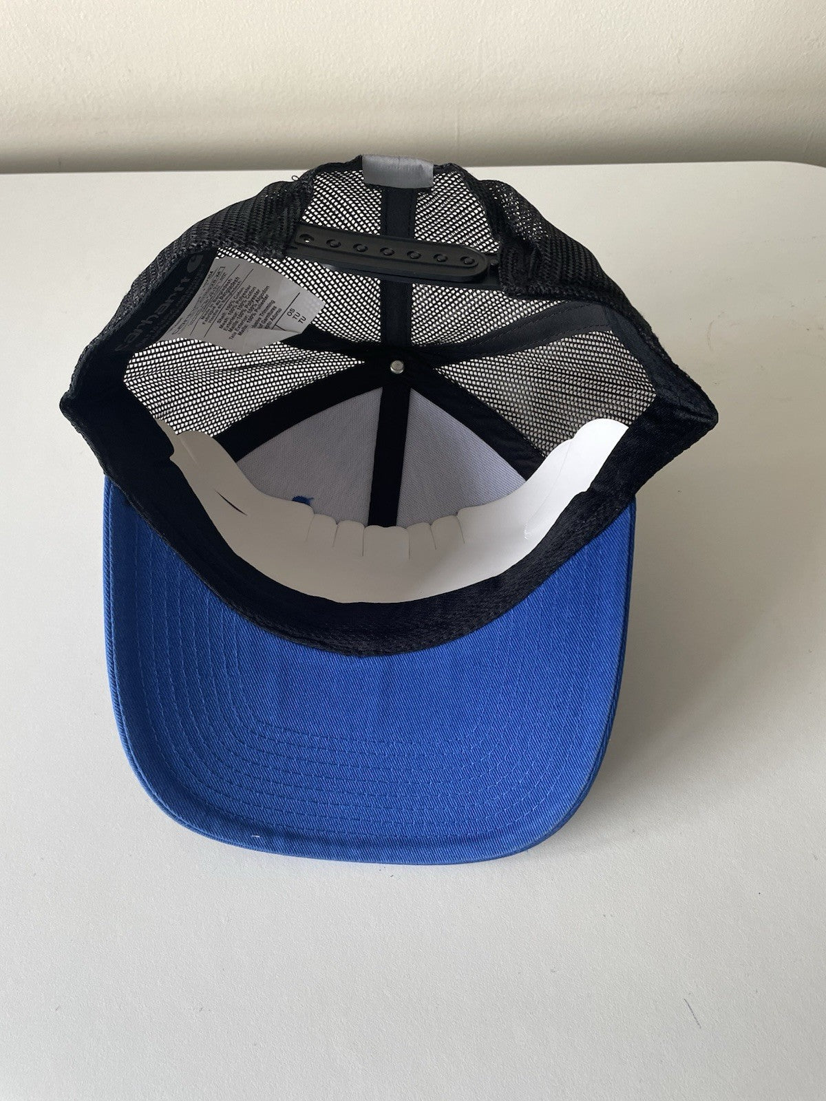 Carhartt Black Blue/Black Canvas Mesh Back Outlast Patch Snapback Cap5