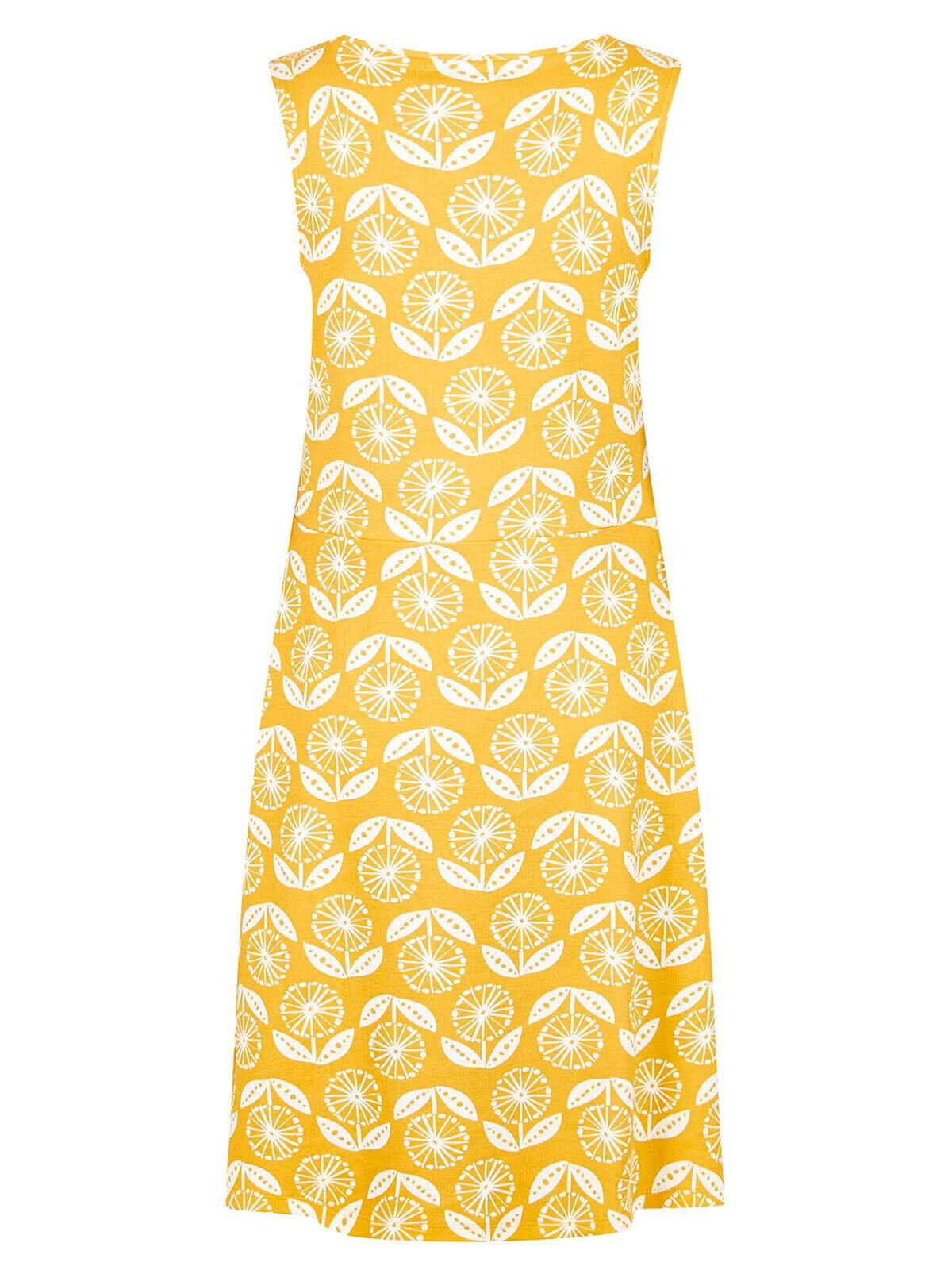Weird Fish Sunshine Yellow Paisley Printed Jersey Dress 8 10 12 14 16 20 RRP £35