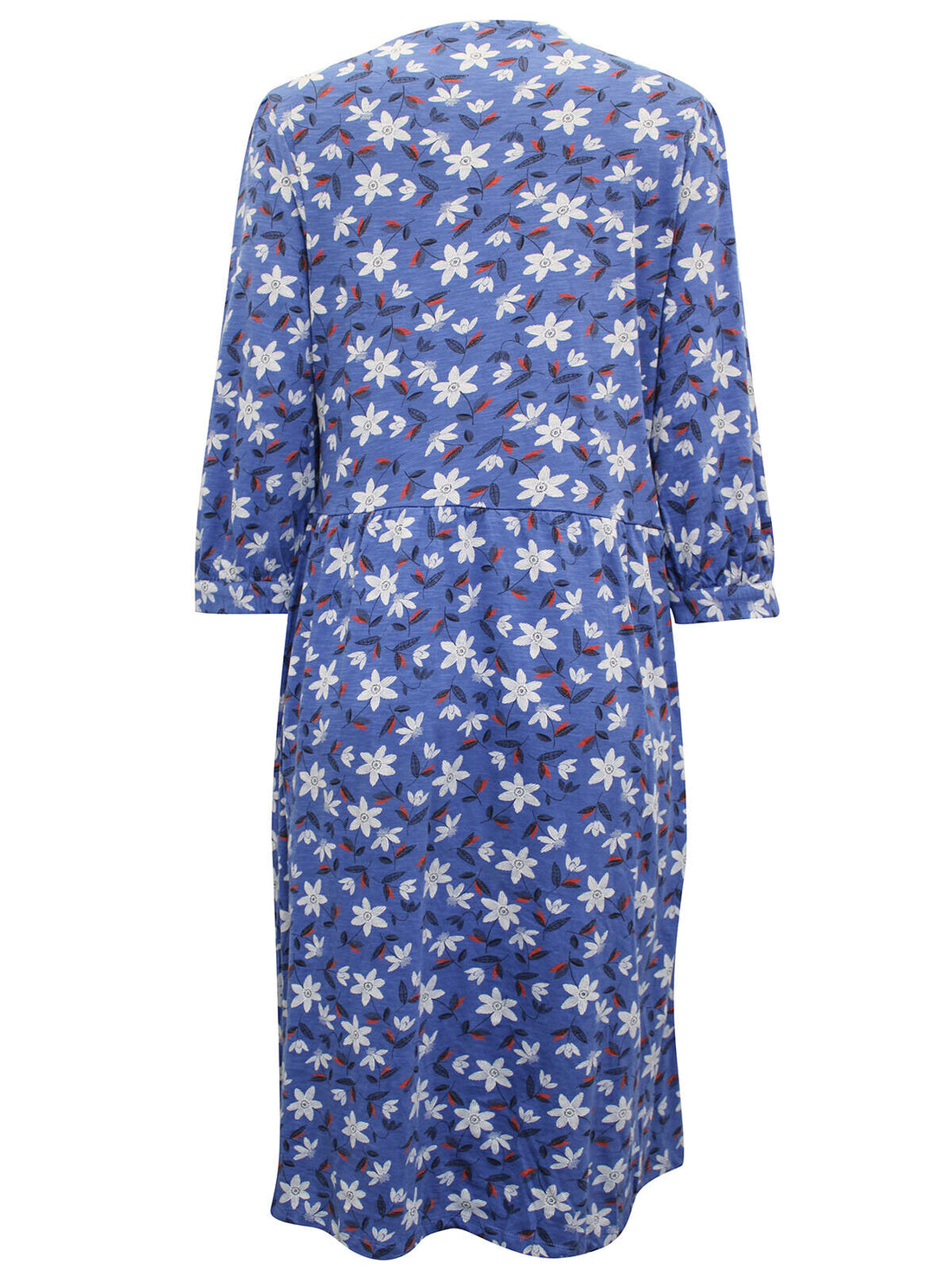 EX Seasalt Blue Wood Anemone Pier Chycarne Jersey Dress in Sizes 8-28 RRP£65