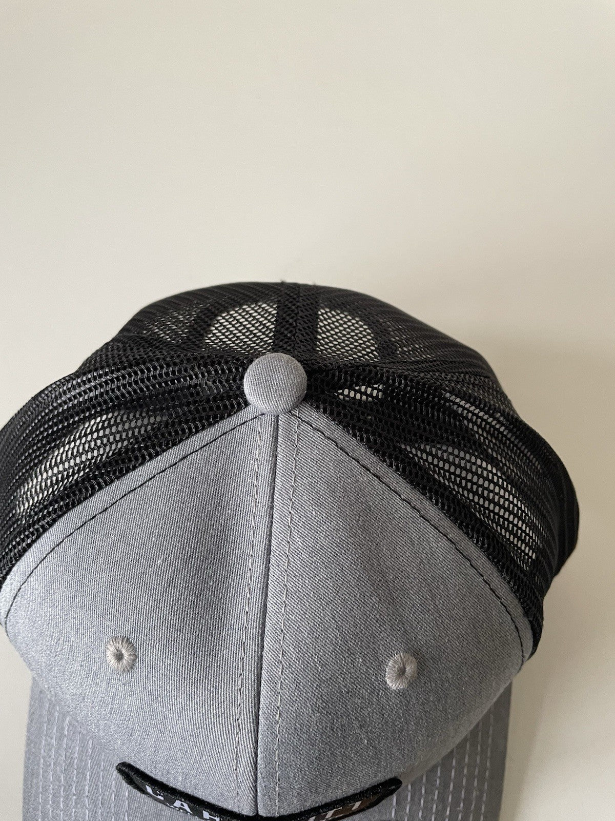Carhartt  Grey/Black Force Cap Canvas Mesh Back Graphic Logo Workwear Cap3