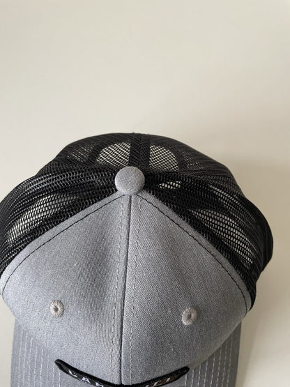 Carhartt  Grey/Black Force Cap Canvas Mesh Back Graphic Logo Workwear Cap3