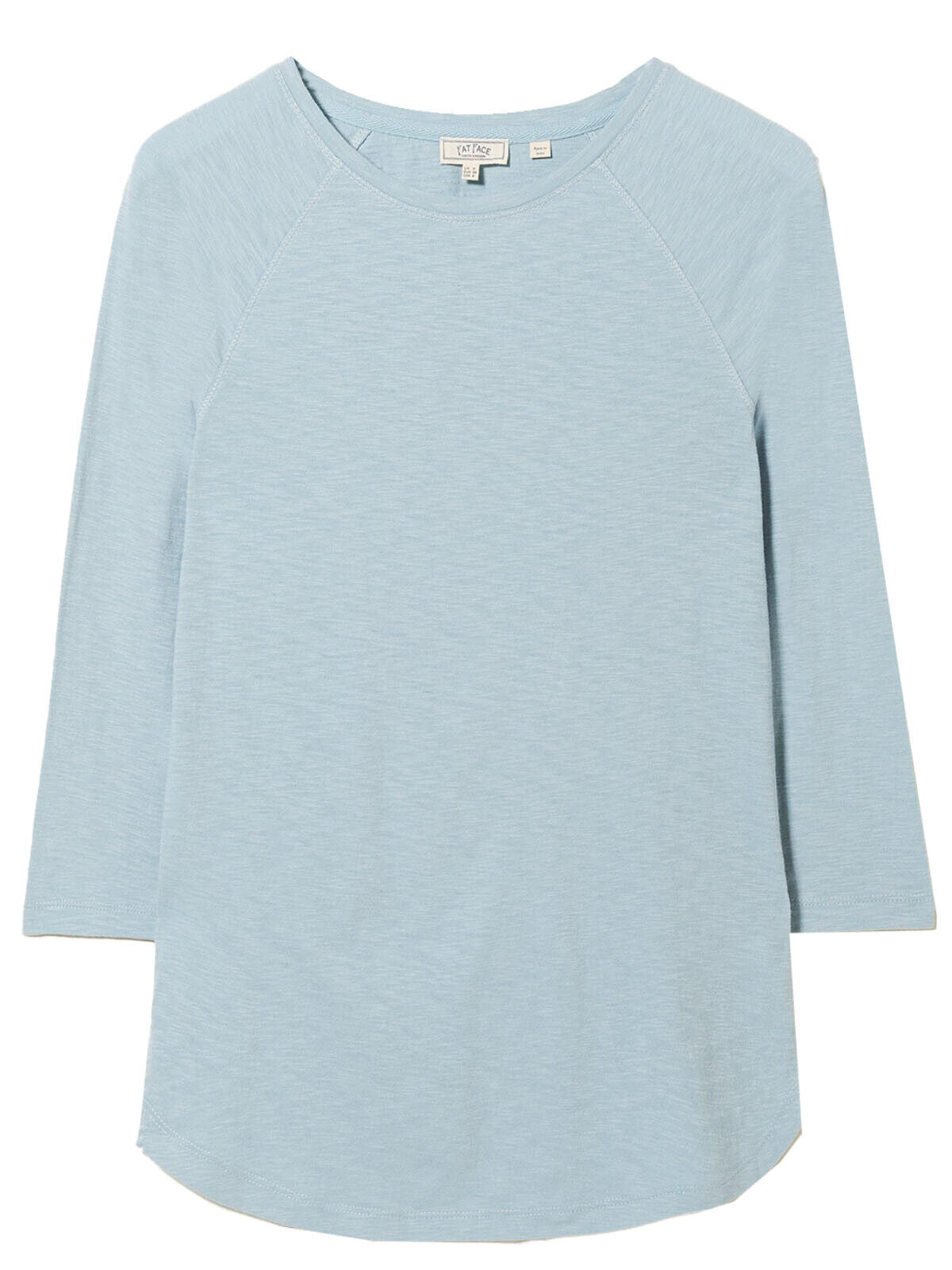 EX Fat Face Duck Egg Eve Raglan Top in Sizes 8, 10, 12, 14, 16 RRP £24