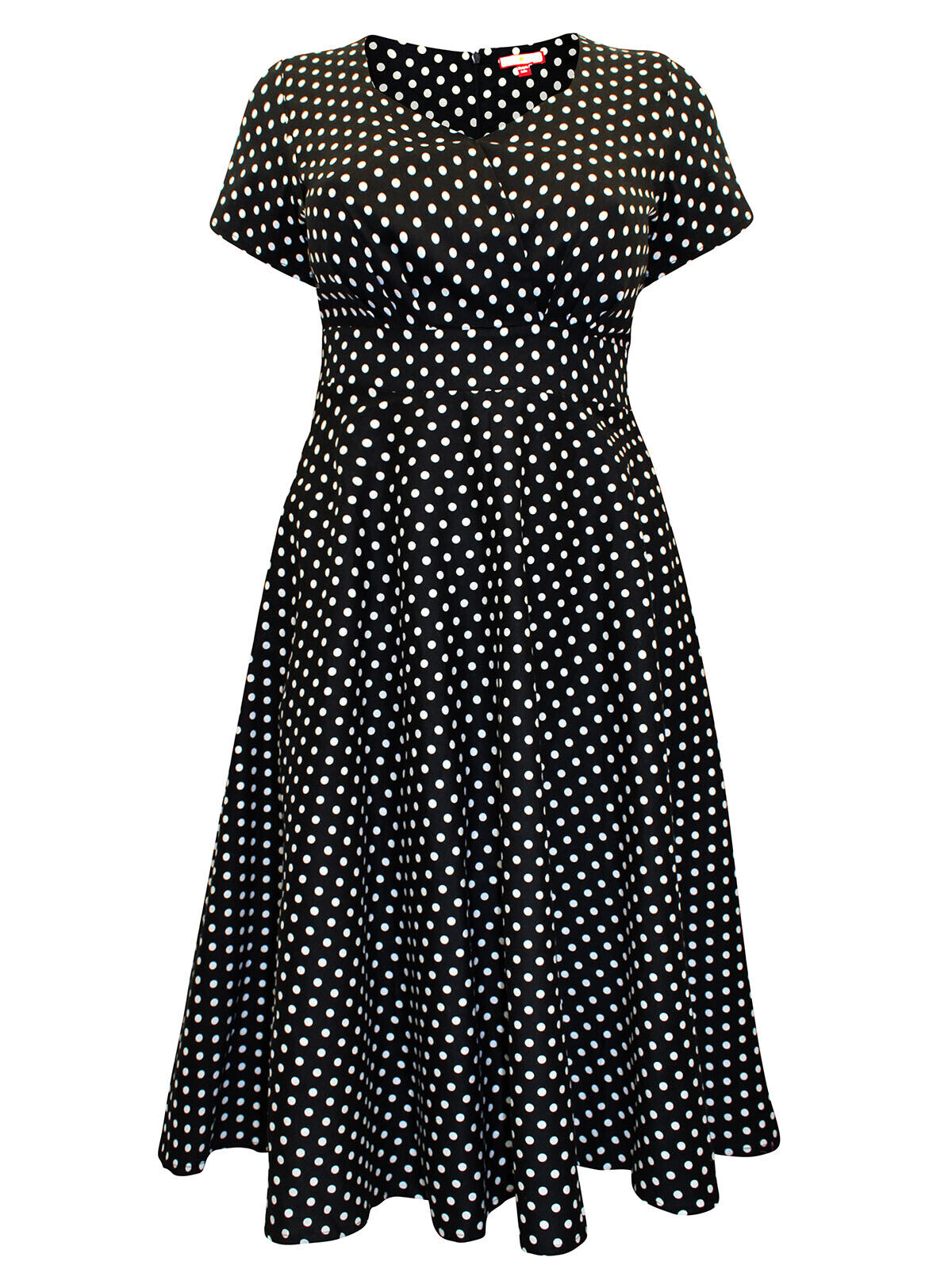 Joe Browns Black The Peggy Polka Dot Midi Dress in Sizes 12, 24, 26