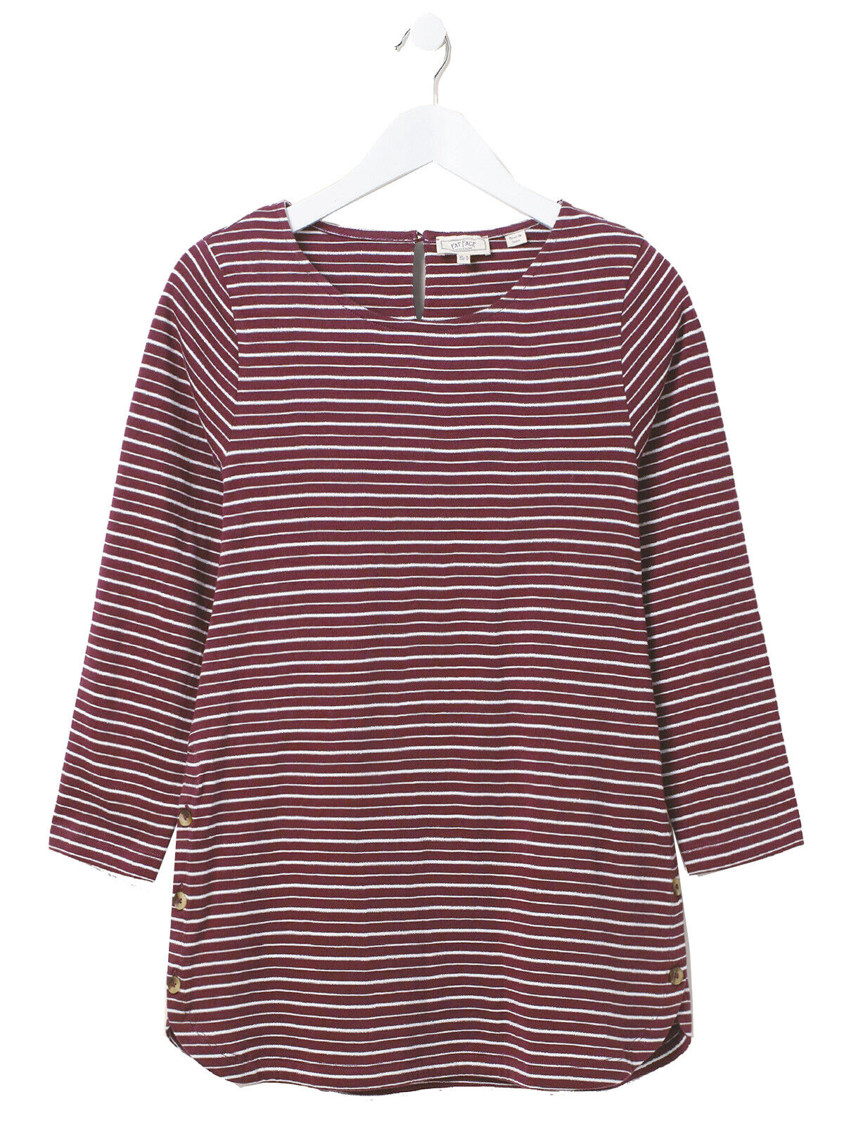 EX Fat Face Deep Berry Tulip Sparkle Stripe Top in Sizes 10 or 12 RRP £36