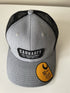 Carhartt  Grey/Black Force Cap Canvas Mesh Back Graphic Logo Workwear Cap0
