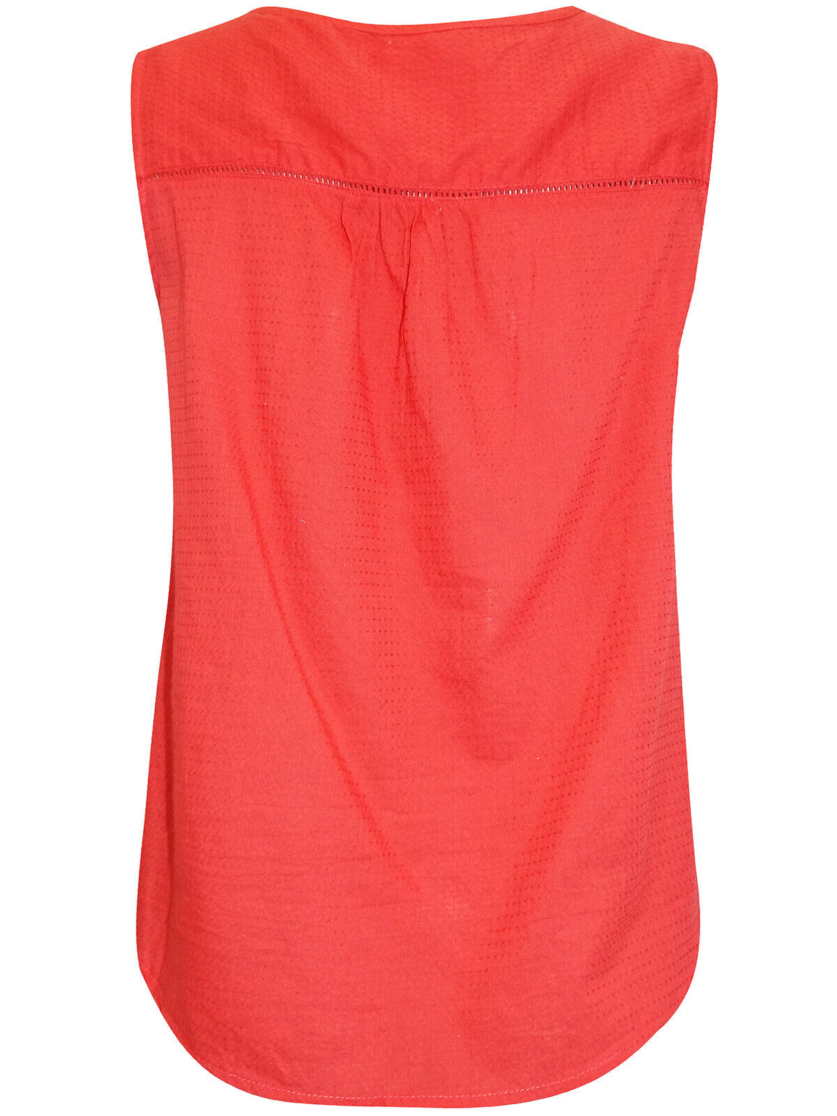 EX Mantaray Red Textured Cotton Top in Sizes 12, 14, 16, 18, 20, 22