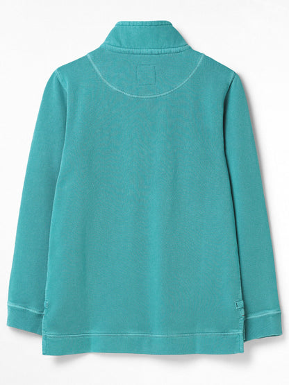 EX White Stuff Aqua Teal Pacific Half Zip Sweatshirt Sizes 12, 14, 16, 22 RRP£45