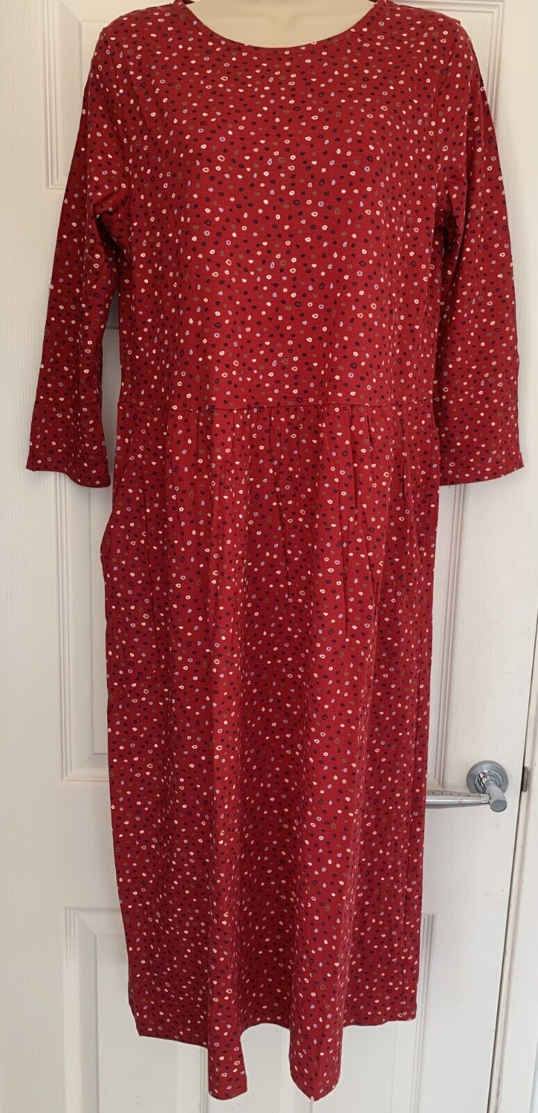 EX Seasalt Red Dotty Guelder Rose Dress Sizes 8 10 12 14 16 18 22 26/28 RRP £70
