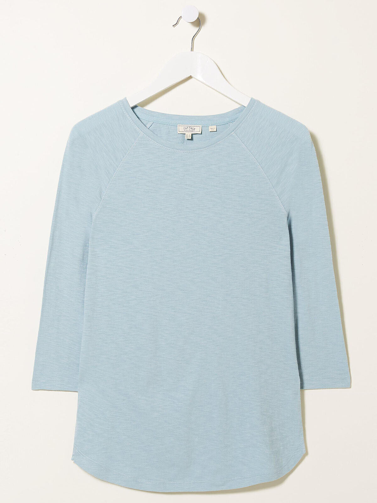 EX Fat Face Duck Egg Eve Raglan Top in Sizes 8, 10, 12, 14, 16 RRP £24