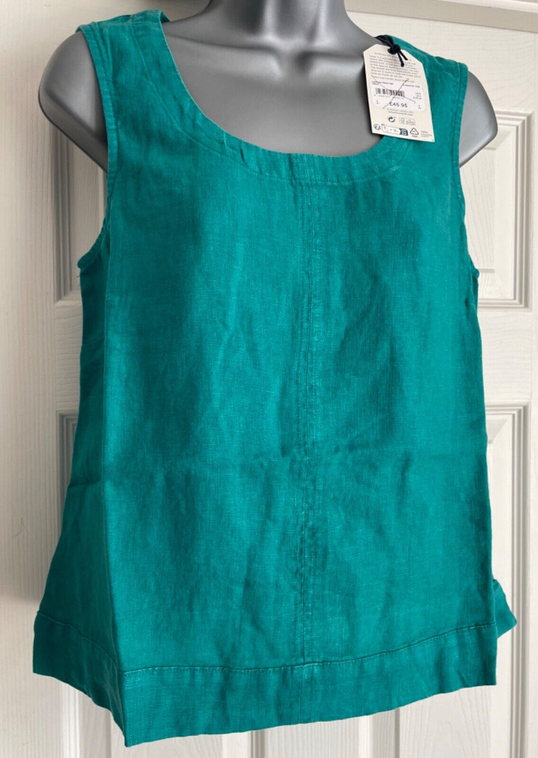 EX Seasalt Lighthouse Helford Station Linen Vest Top Sizes 8-20 RRP £45.95