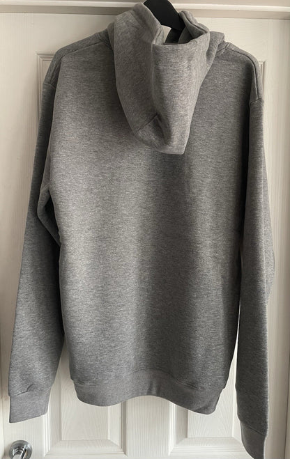 Jack &amp; Jones Mens Grey Hooded Sweatshirt Hoodie Pullover Top Size L3